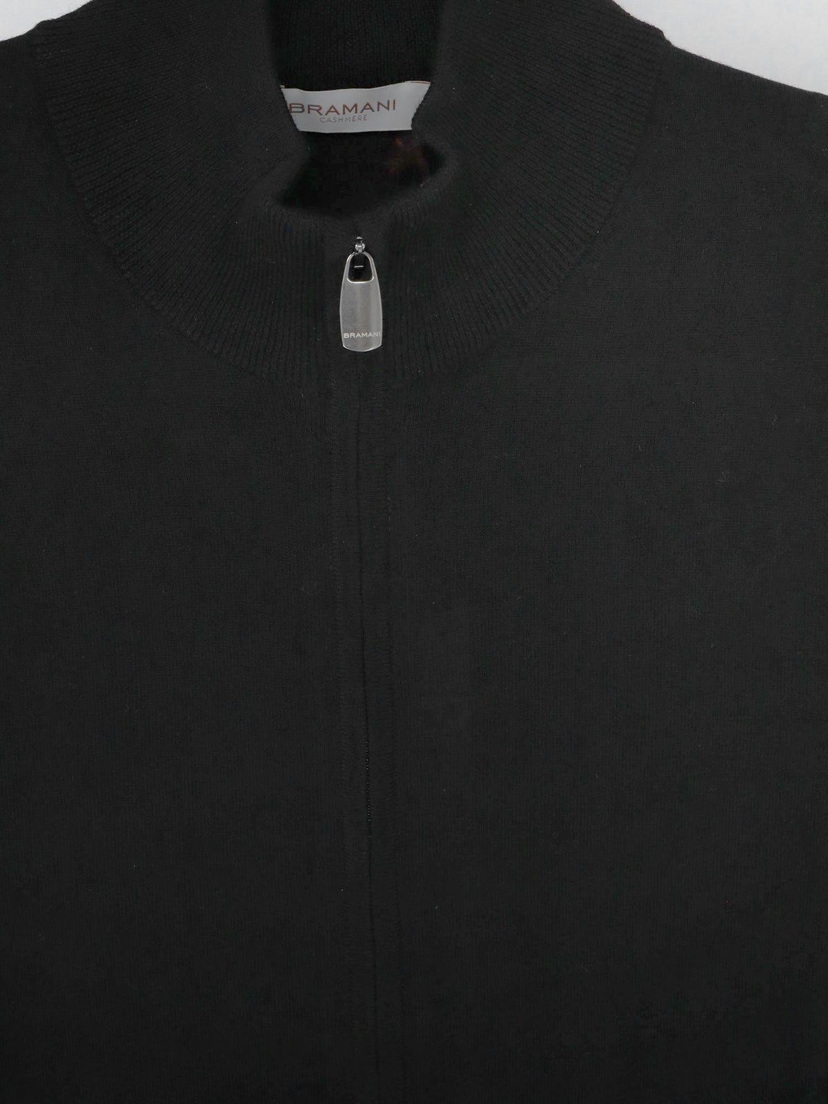 Zip-up wool cardigan