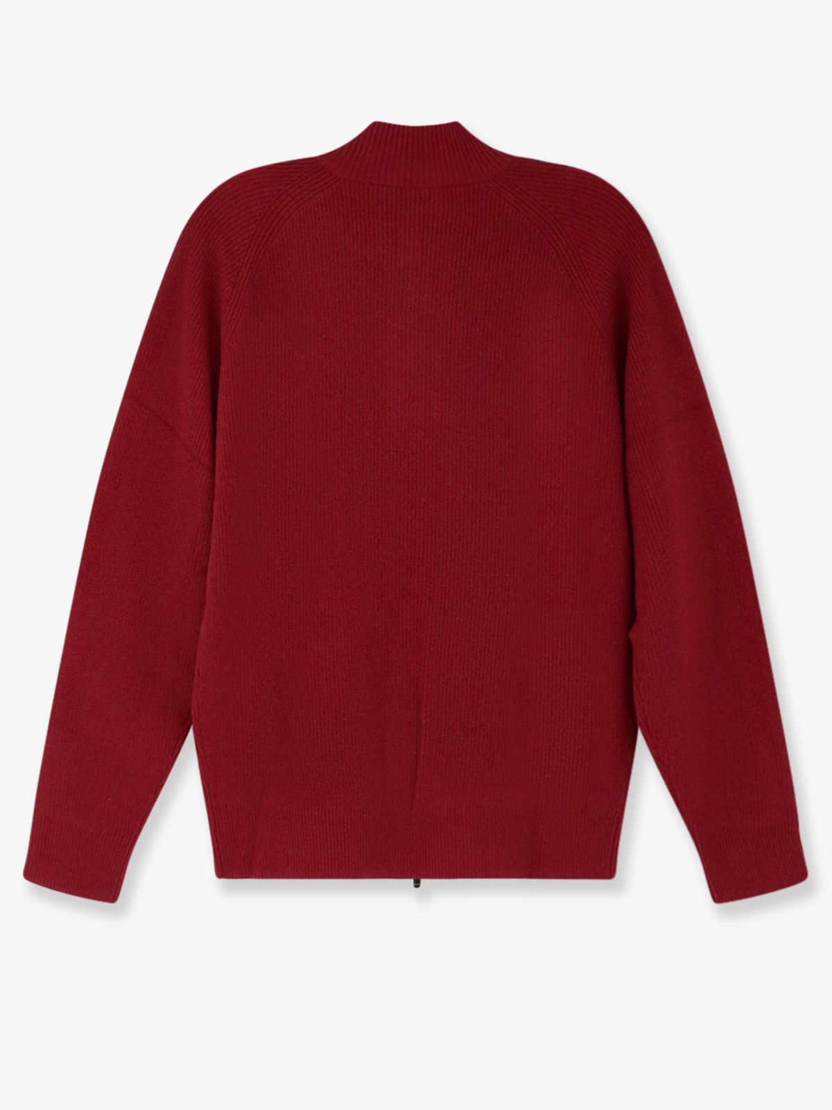 Cashmere zip-up cardigan