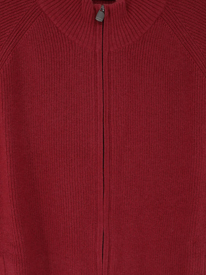 Cashmere zip-up cardigan thumbnail