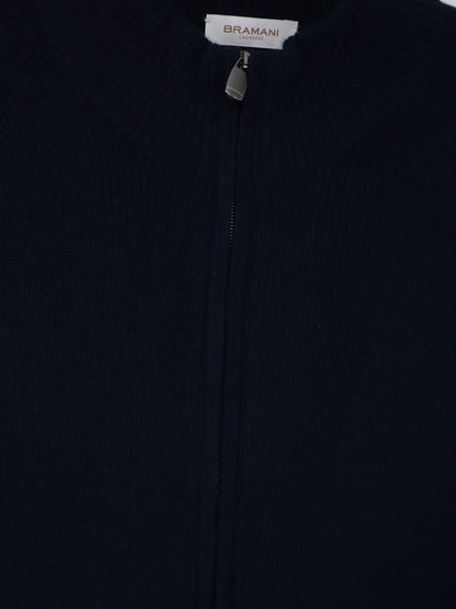 Cashmere zip-up cardigan thumbnail