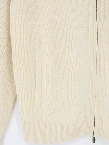 Cashmere zip-up cardigan thumbnail