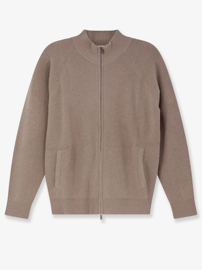 Cashmere zip-up cardigan thumbnail