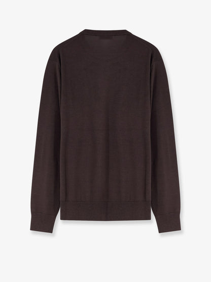 Wool crew-neck sweater thumbnail