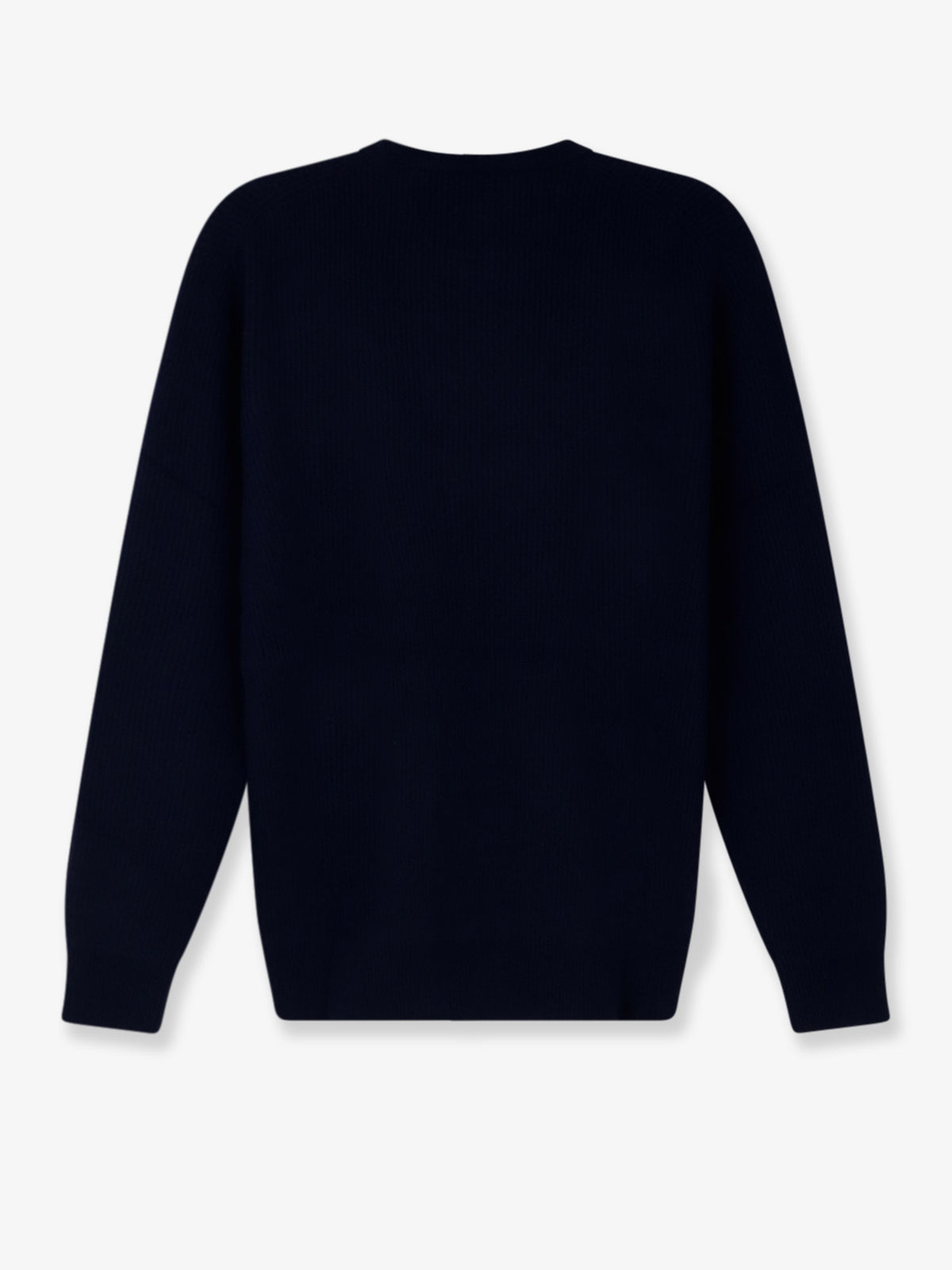 Ribbed cashmere crew neck sweater