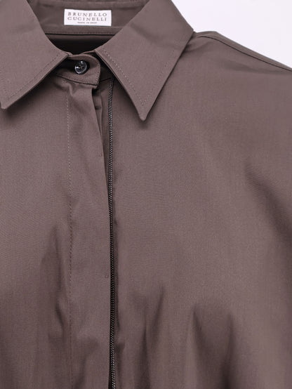 Camicia in misto cotone con Shiny Trim thumbnail