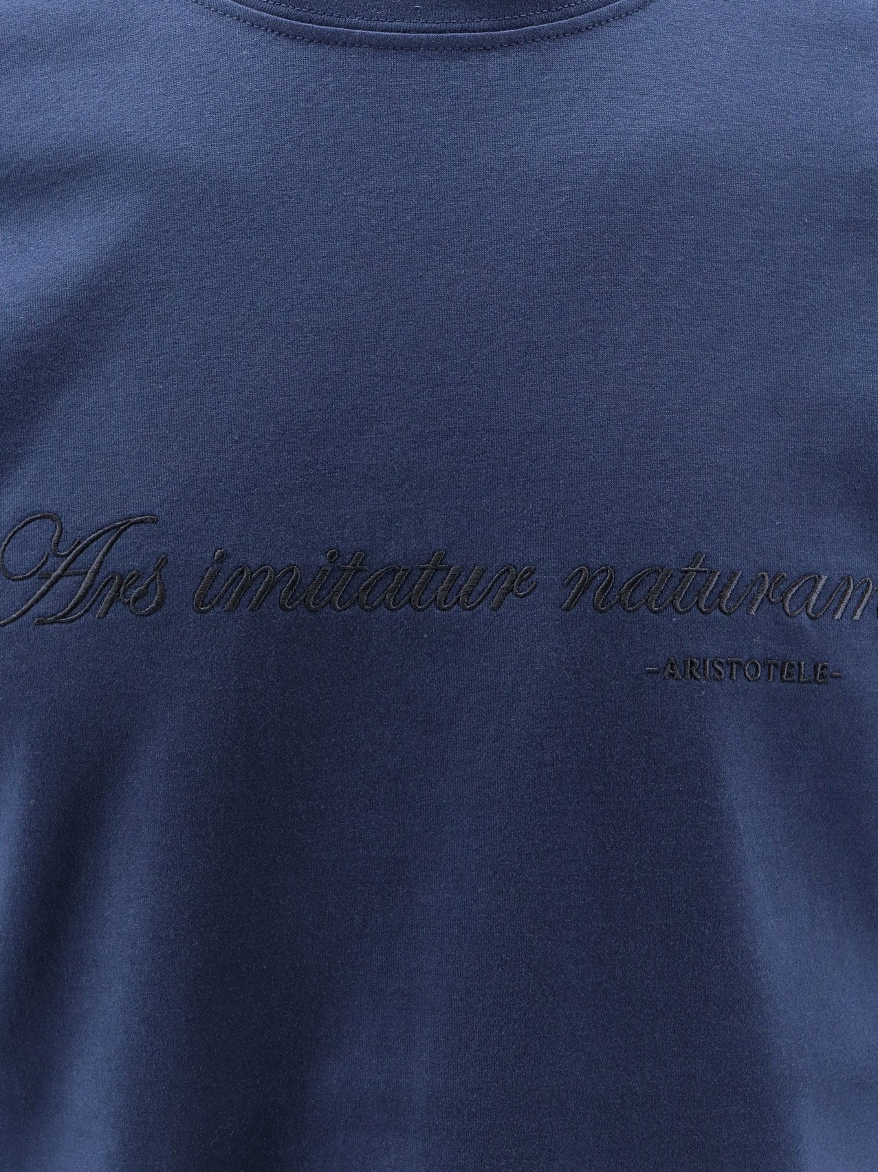 T-shirt in cotone con ricamo frontale