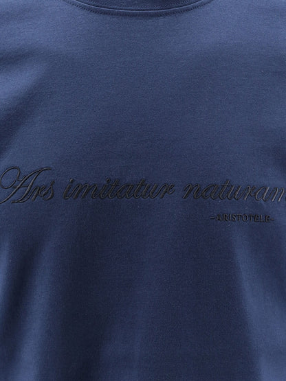 T-shirt in cotone con ricamo frontale thumbnail
