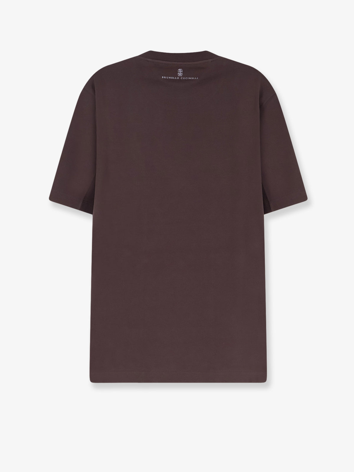 T-shirt in cotone con logo ricamato