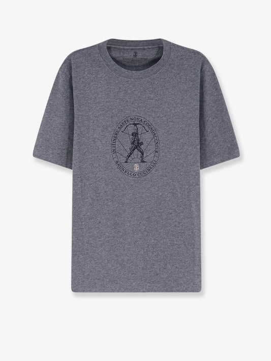 Cotton T-shirt with front print