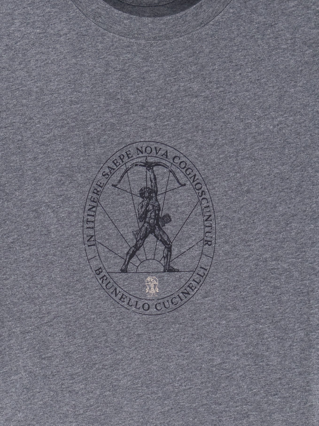 Cotton T-shirt with front print