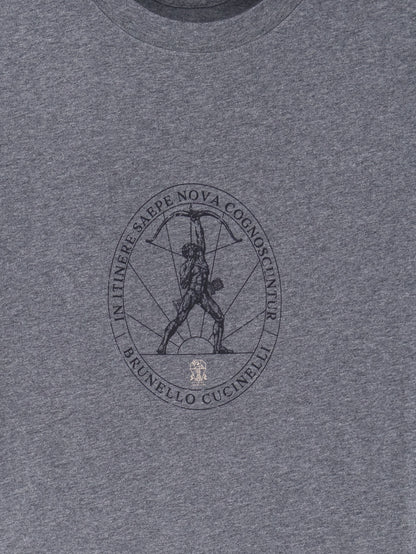 Cotton T-shirt with front print thumbnail