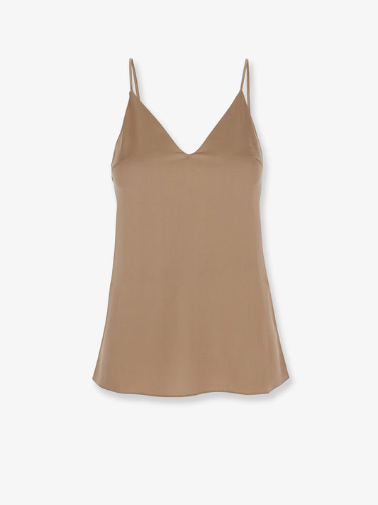Stretch silk top