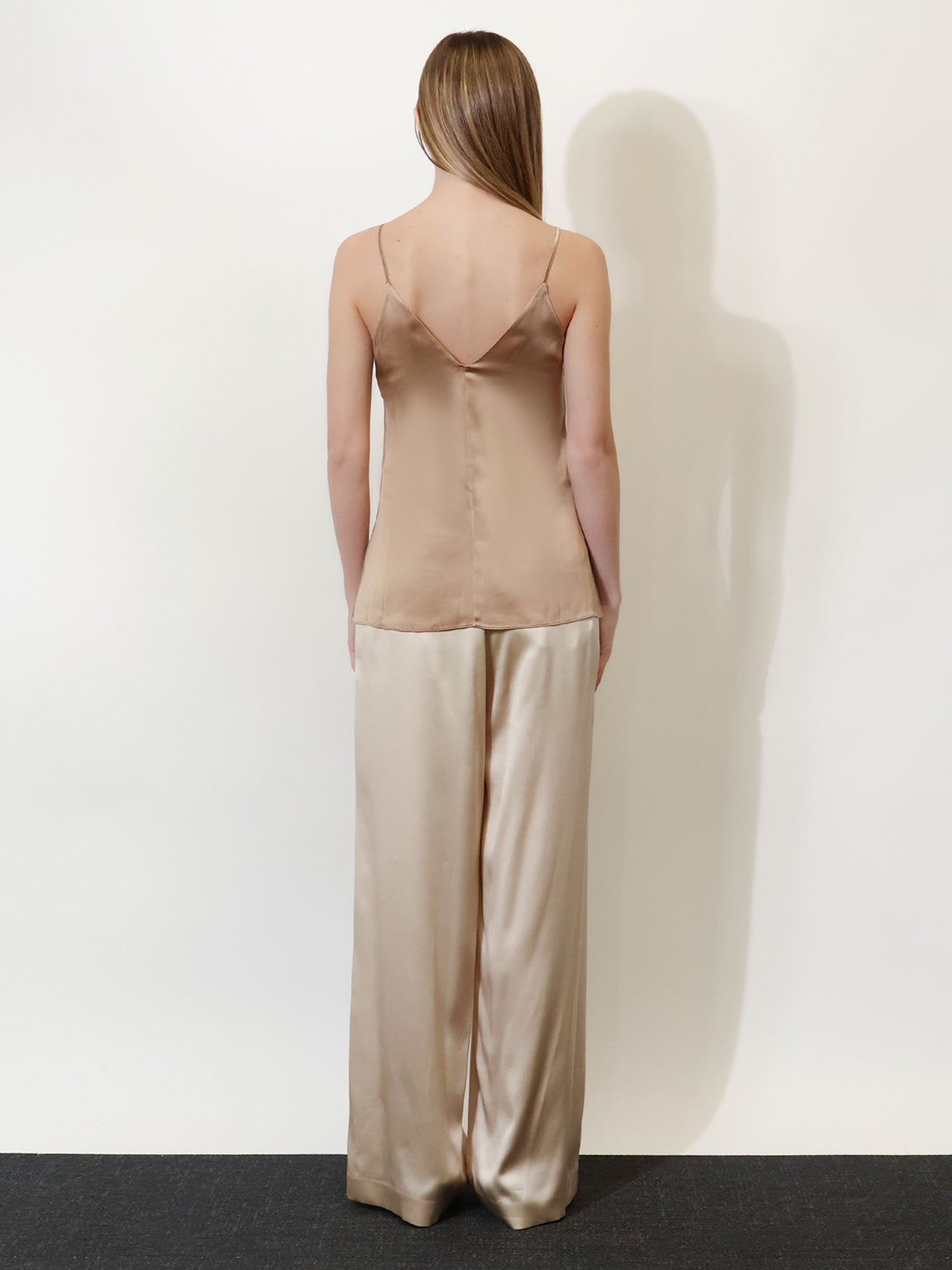 Stretch silk top