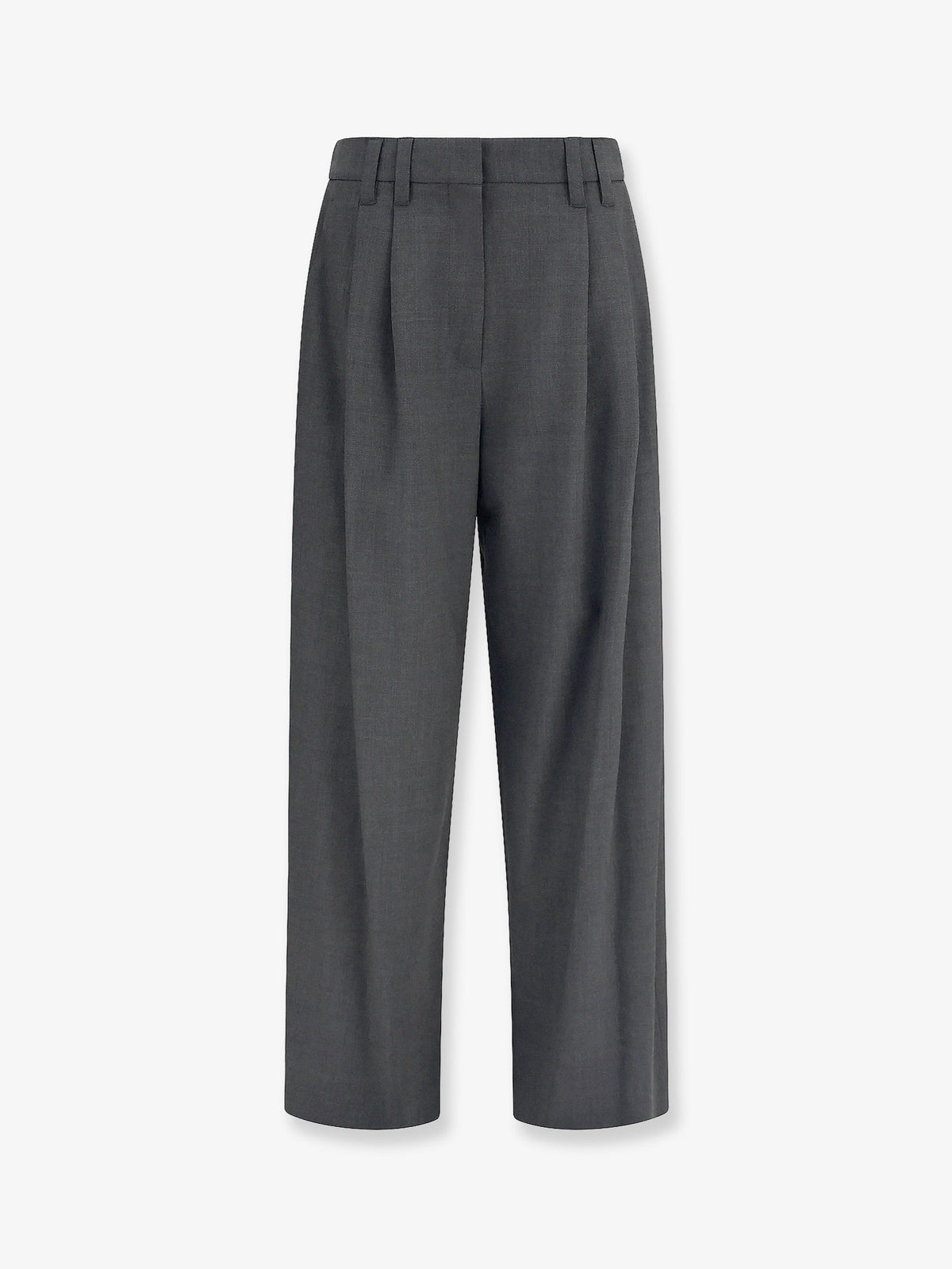Stretch virgin wool blend trousers with Monili detail