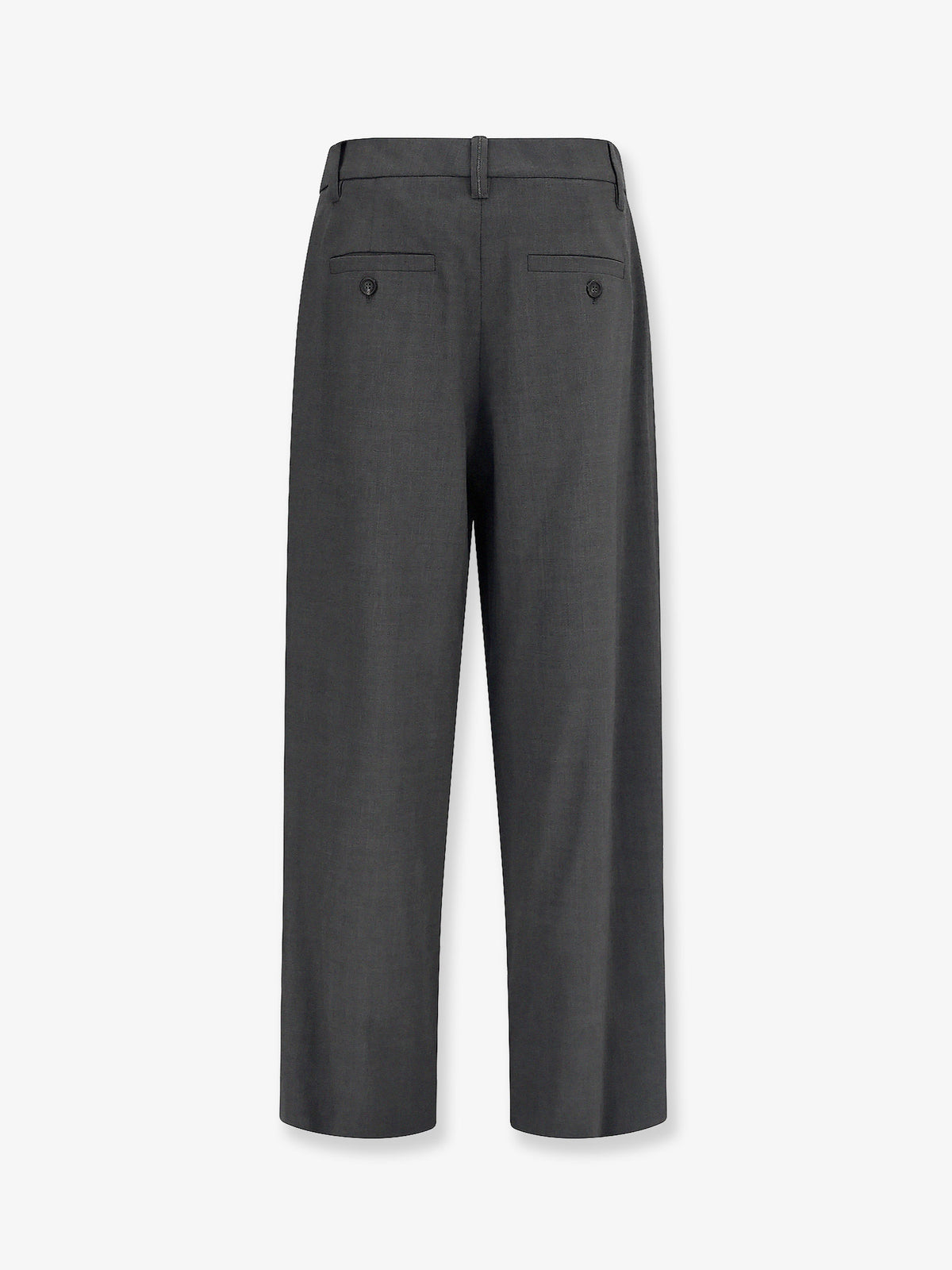 Stretch virgin wool blend trousers with Monili detail