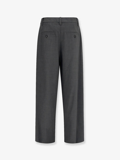 Stretch virgin wool blend trousers with Monili detail thumbnail