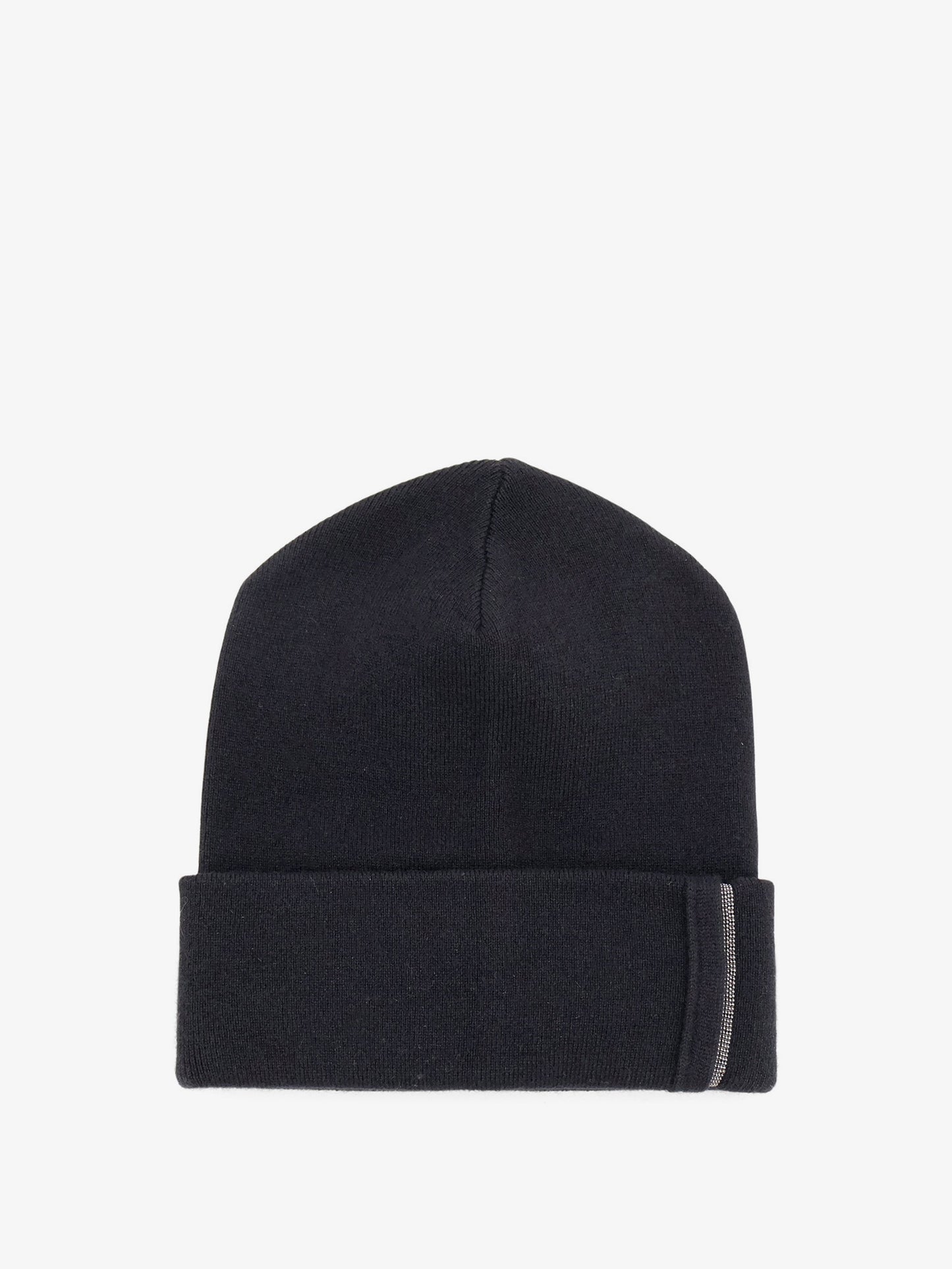 Cashmere hat with Monili detail