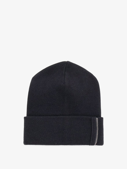 Cashmere hat with Monili detail thumbnail