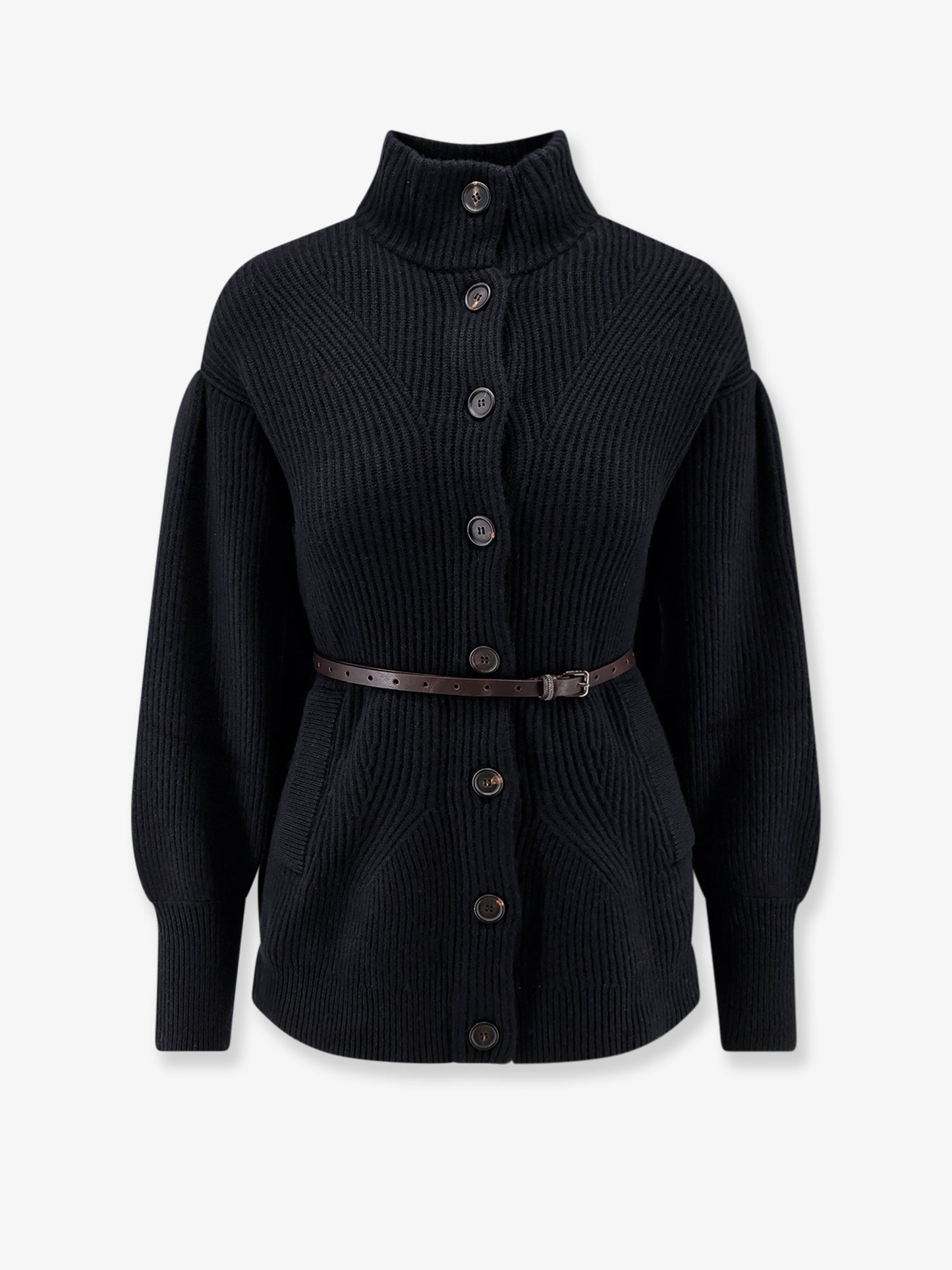 Wool, cashmere and silk blend cardigan