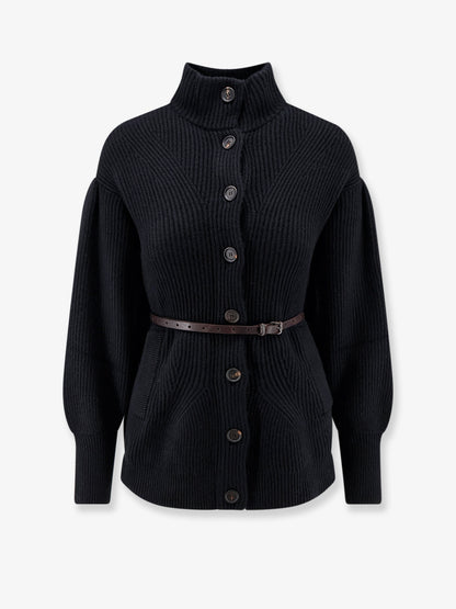Wool, cashmere and silk blend cardigan thumbnail