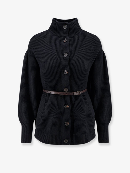 Wool, cashmere and silk blend cardigan