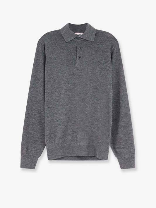 Maglia Polo in cashmere e seta