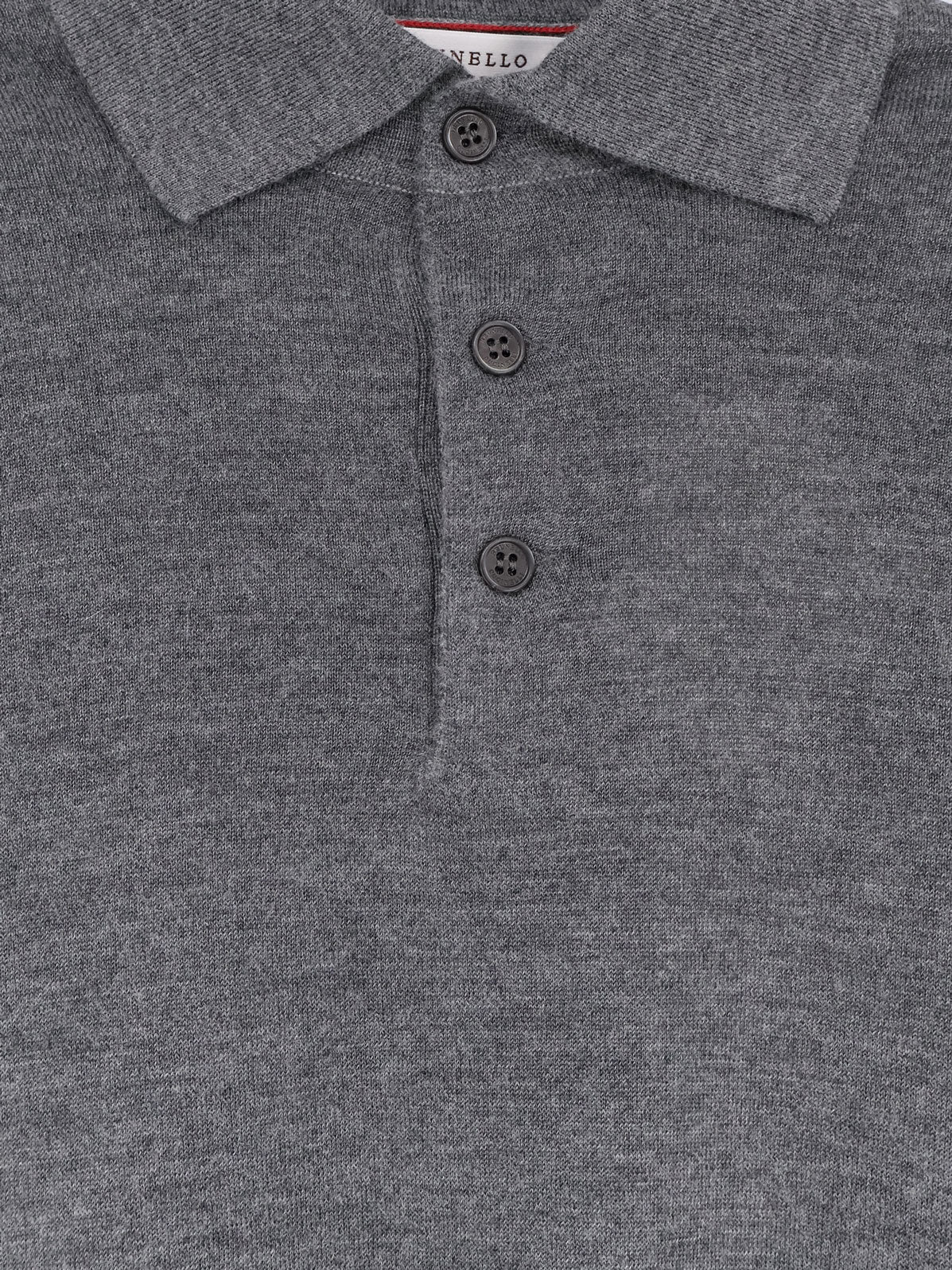 Maglia Polo in cashmere e seta