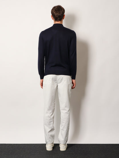 Cashmere and cotton polo shirt thumbnail