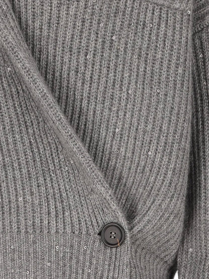 Cashmere and silk cardigan with sequins thumbnail