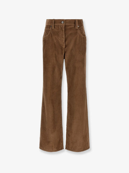 Corduroy trousers with Monili detail thumbnail