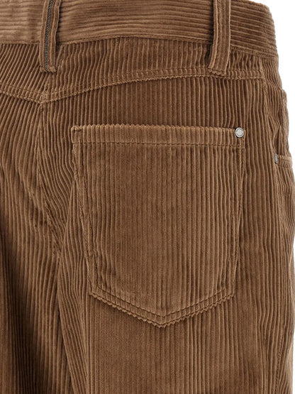 Corduroy trousers with Monili detail thumbnail