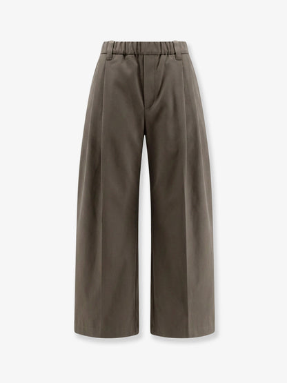 Cotton trousers with elastic and Monili detail thumbnail