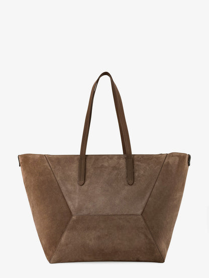 Borsa a spalla BC Duo in suede con logo inciso thumbnail