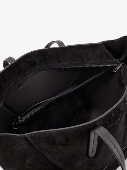BC Duo suede shoulder bag with engraved logo thumbnail