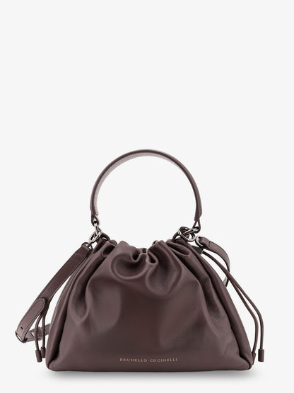 Leather handbag with Monile detail thumbnail