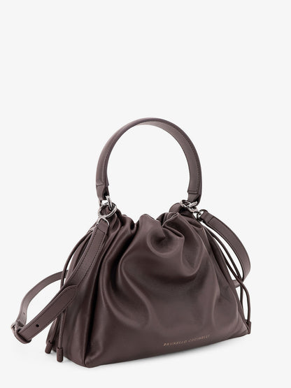 Leather handbag with Monile detail thumbnail