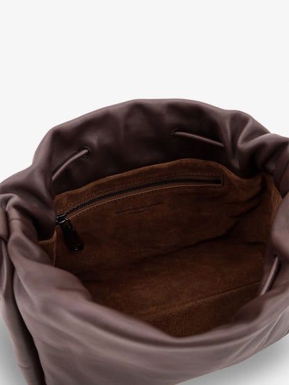 Leather handbag with Monile detail thumbnail