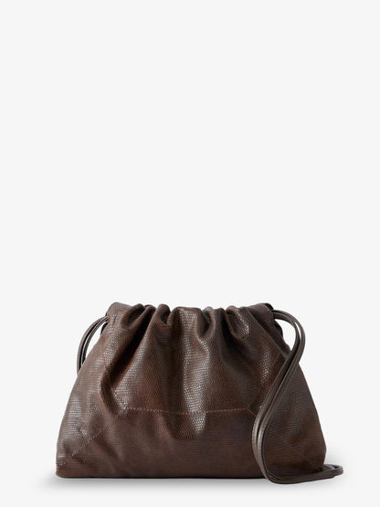 Reptile print leather crossbody bag thumbnail