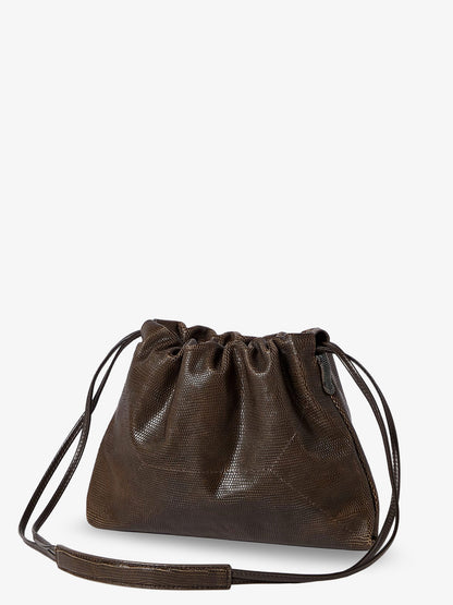 Reptile print leather crossbody bag thumbnail