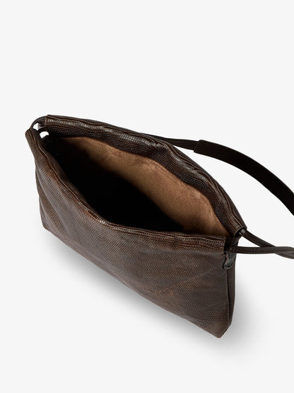 Reptile print leather crossbody bag thumbnail