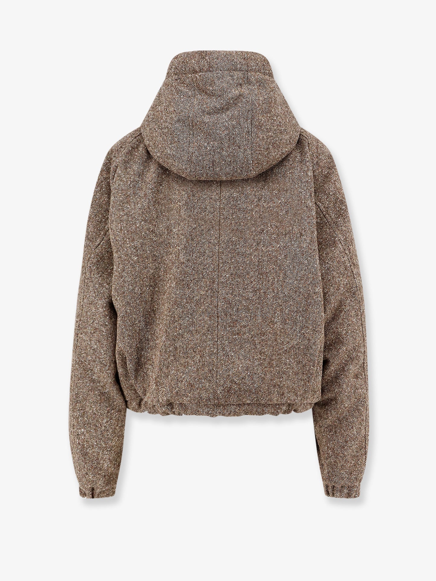 Mélange virgin wool blend jacket