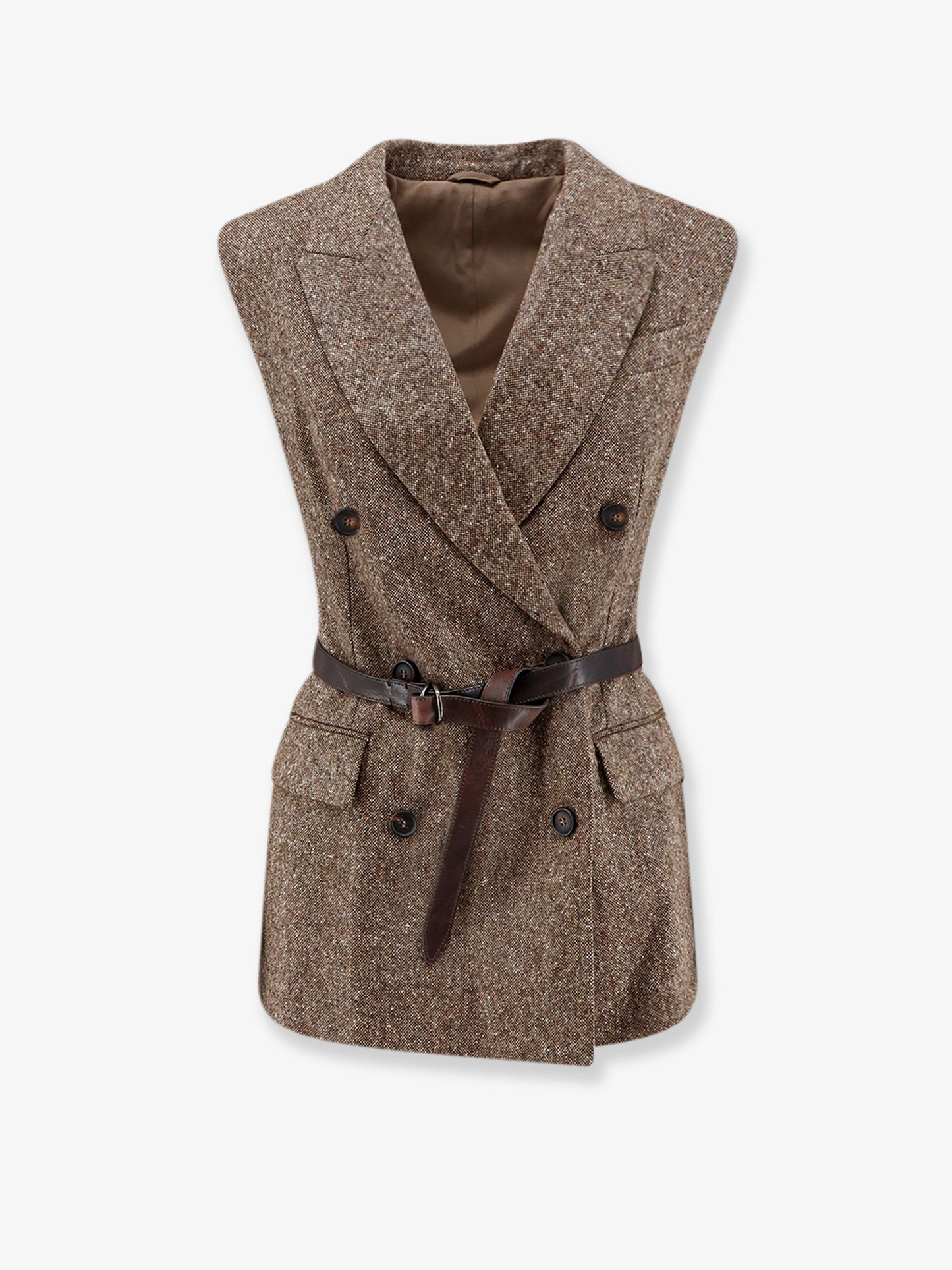 Virgin wool blend vest