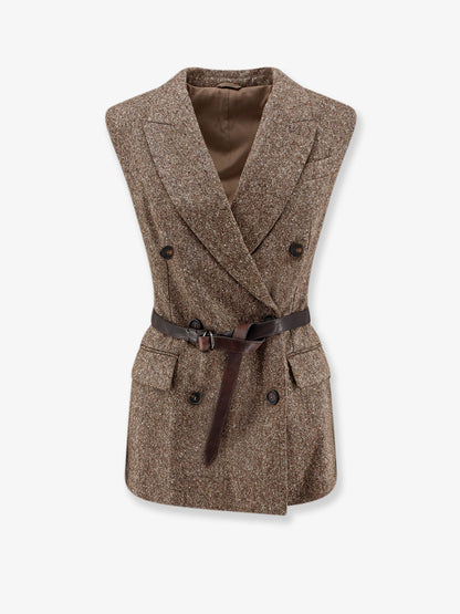Virgin wool blend vest thumbnail