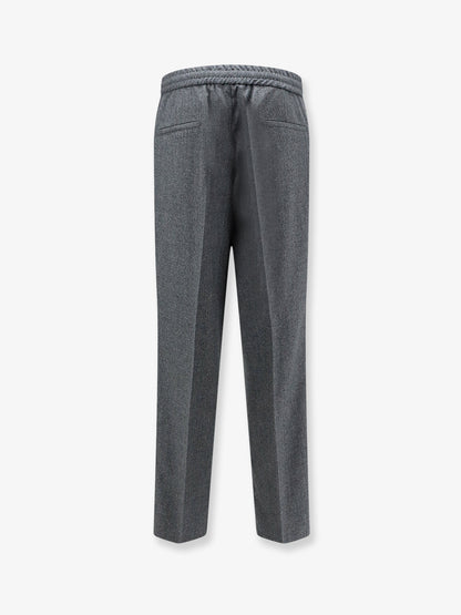 Virgin wool trousers with adjustable drawstring thumbnail