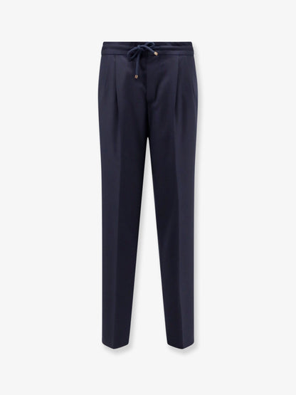 Virgin wool trousers with adjustable drawstring thumbnail