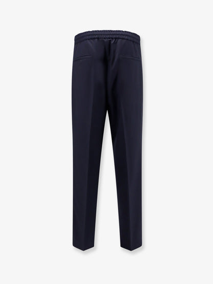 Virgin wool trousers with adjustable drawstring thumbnail