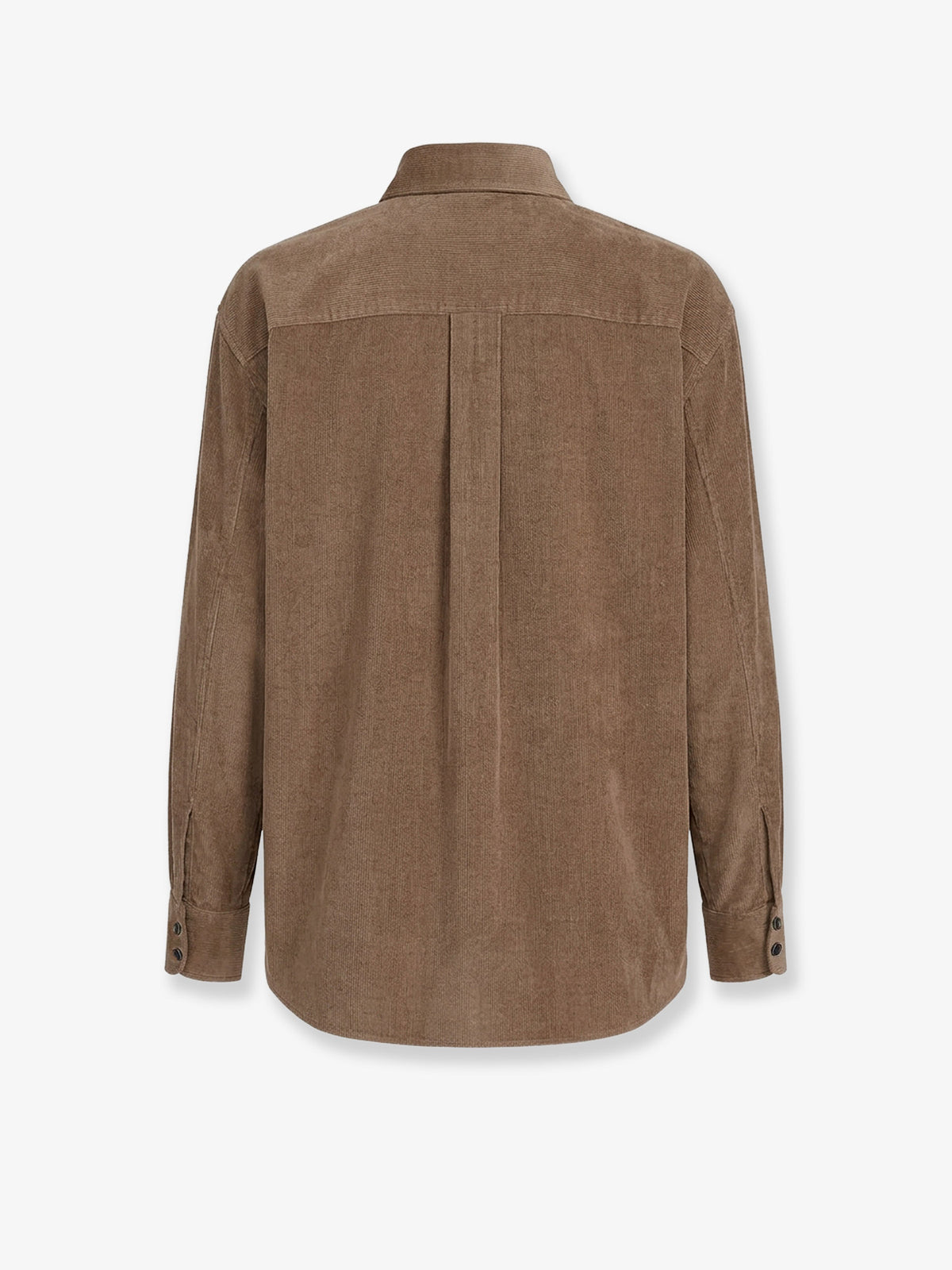 Fluid corduroy shirt with Monili