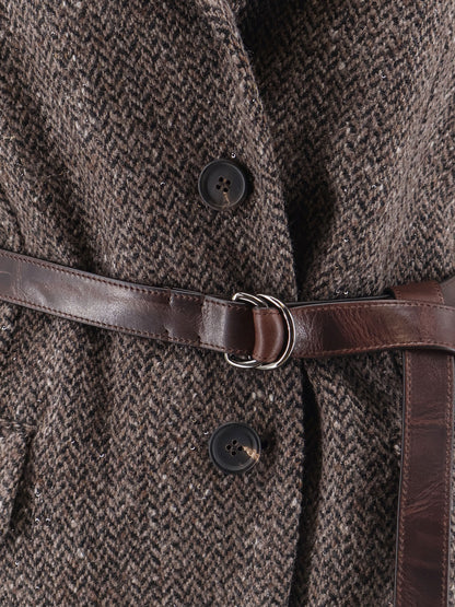 Blazer smanicato con cintura thumbnail