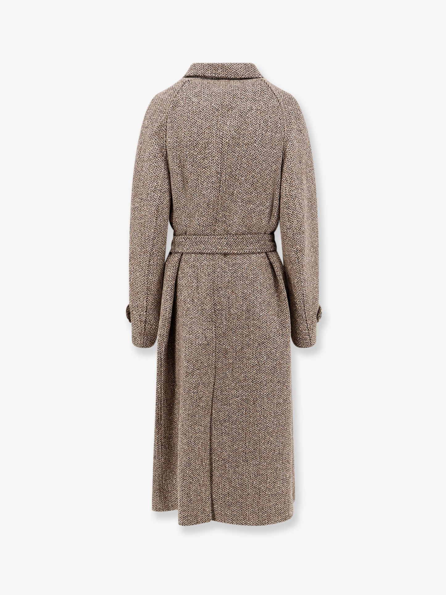 Herringbone coat with Monili detail