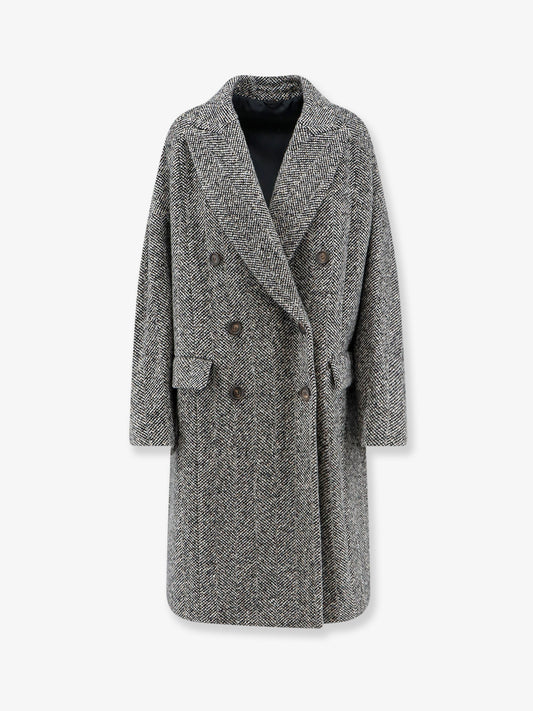 Virgin wool and alpaca overcoat